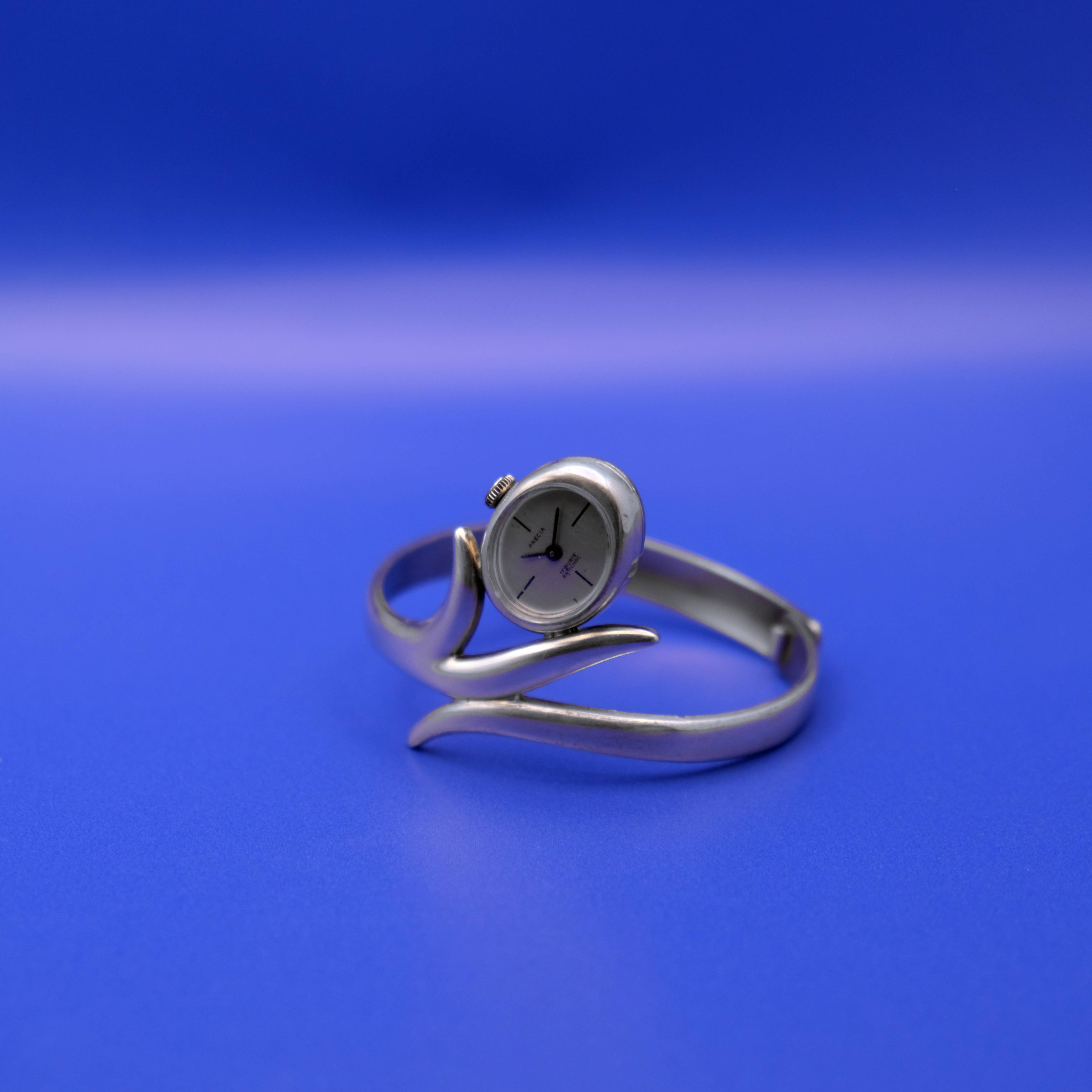 Precia - Montre-bracelet jonc argent 835