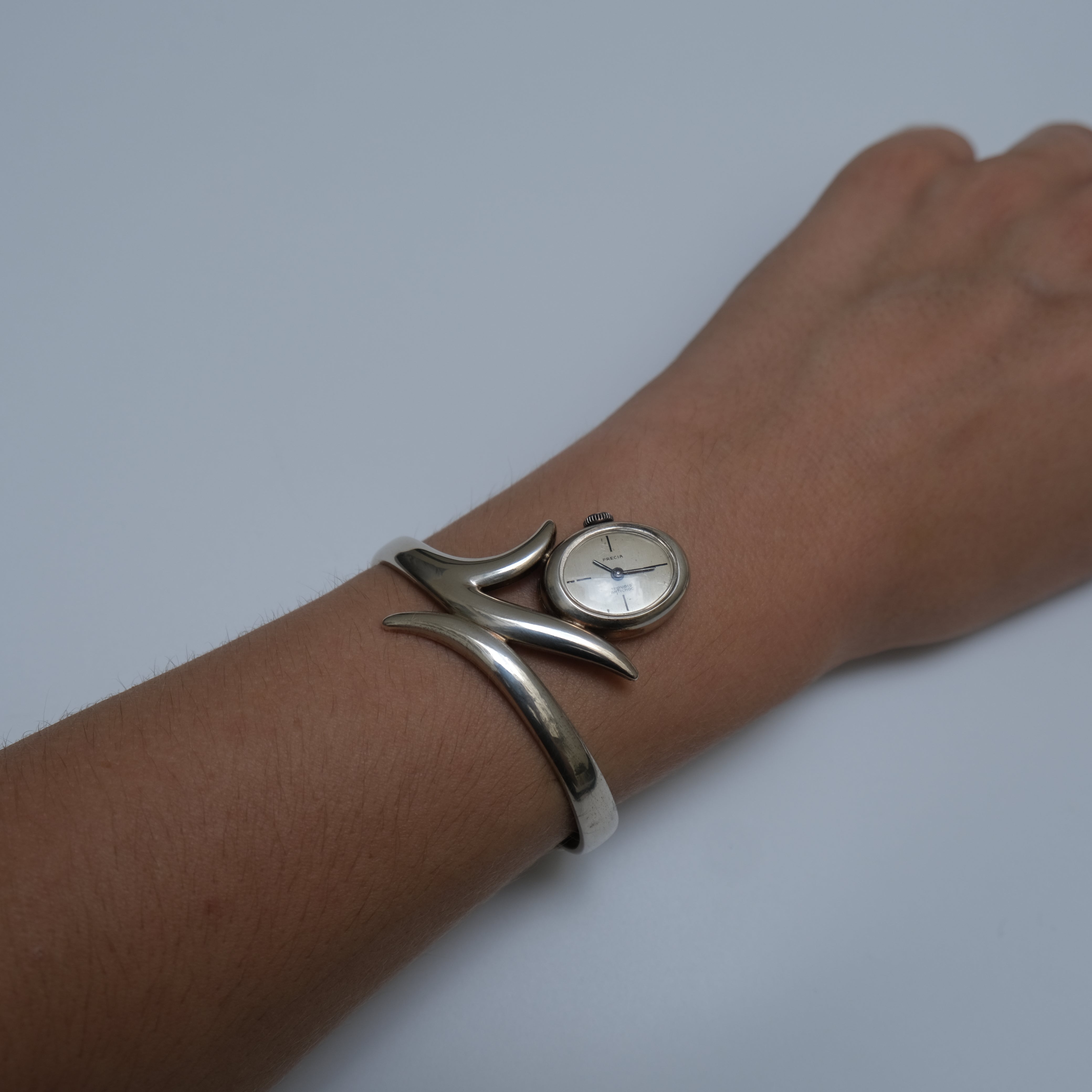 Precia - Montre-bracelet jonc argent 835